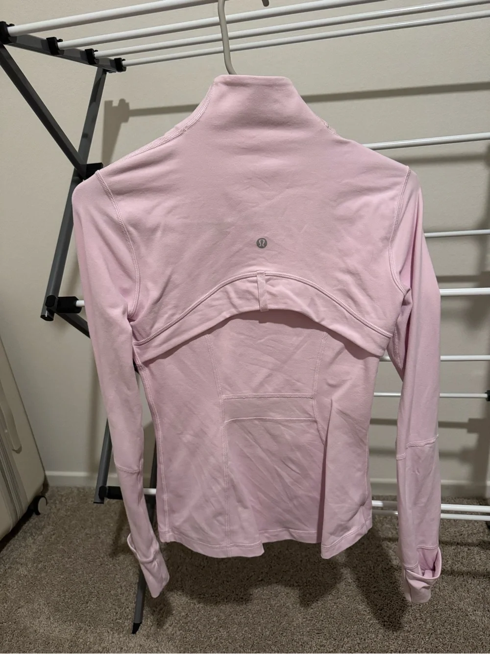 lululemon athletica Pale Pink Full-Zip Bomber Jacket